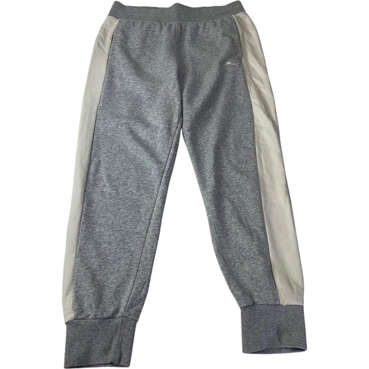 Puma Trousers Jogger Relaxed Fit Side Stripe Grey Women UK 14