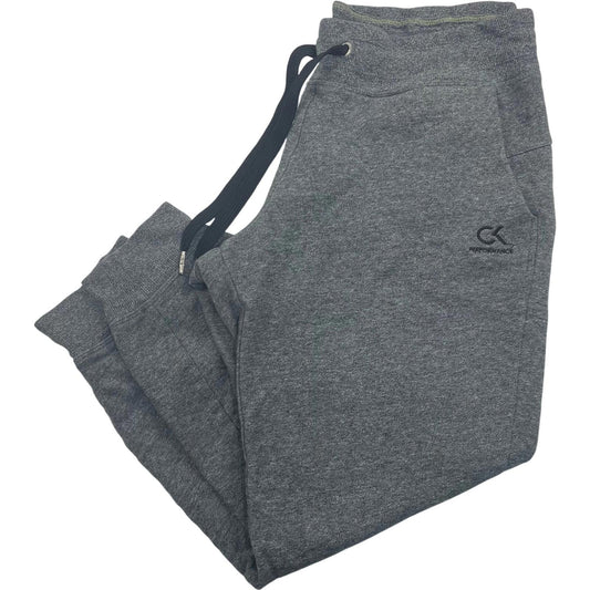 CALVIN KLEIN Performance Joggers Sweatpants Grey Drawstring Womens Large