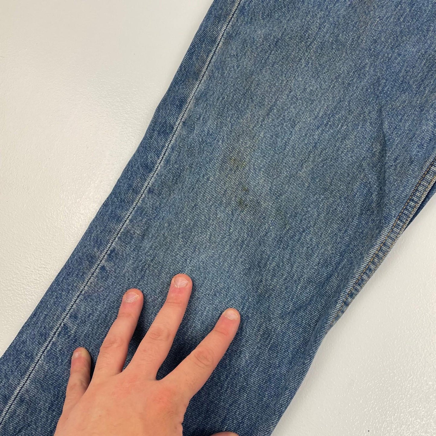 LEVI'S 516 Straight Leg Vintage Blue Denim Jeans Mens W32 L32