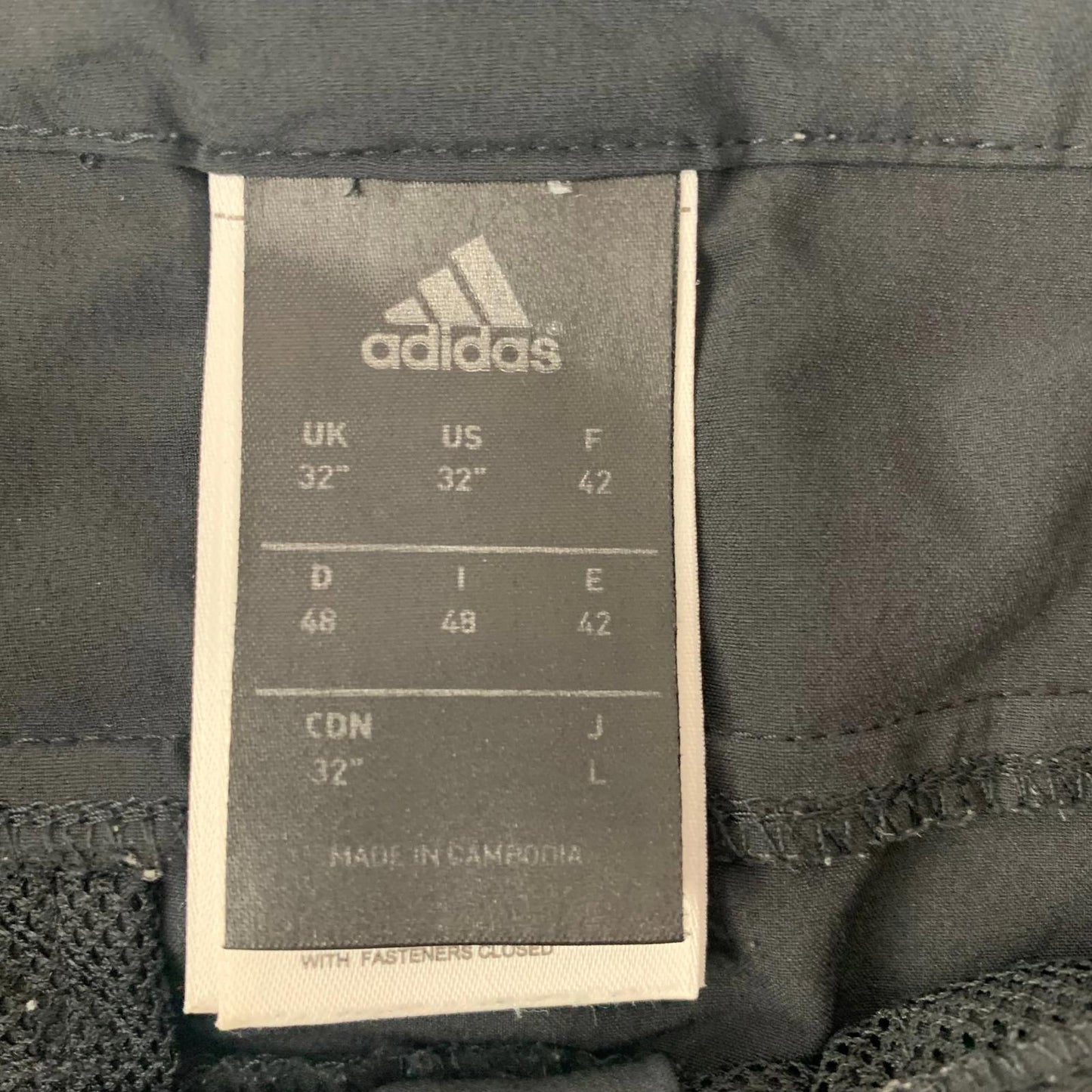 Adidas Outdoor Hiking Shorts Belted Black Mens 32"