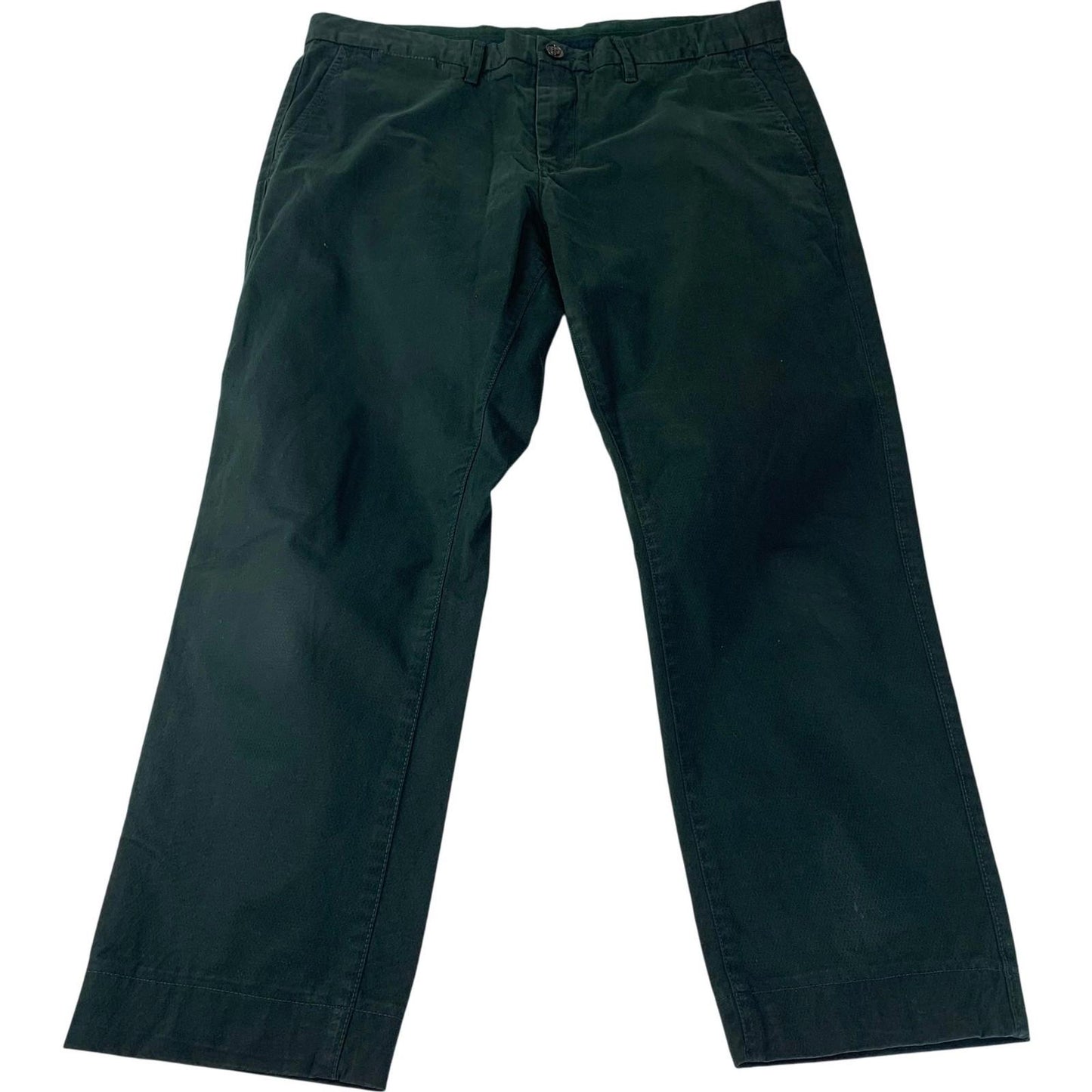 Tommy Hilfiger Denton Chino Straight Trousers Dark Green Mens W34 L27