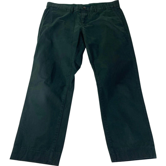 Tommy Hilfiger Denton Chino Straight Trousers Dark Green Mens W34 L27