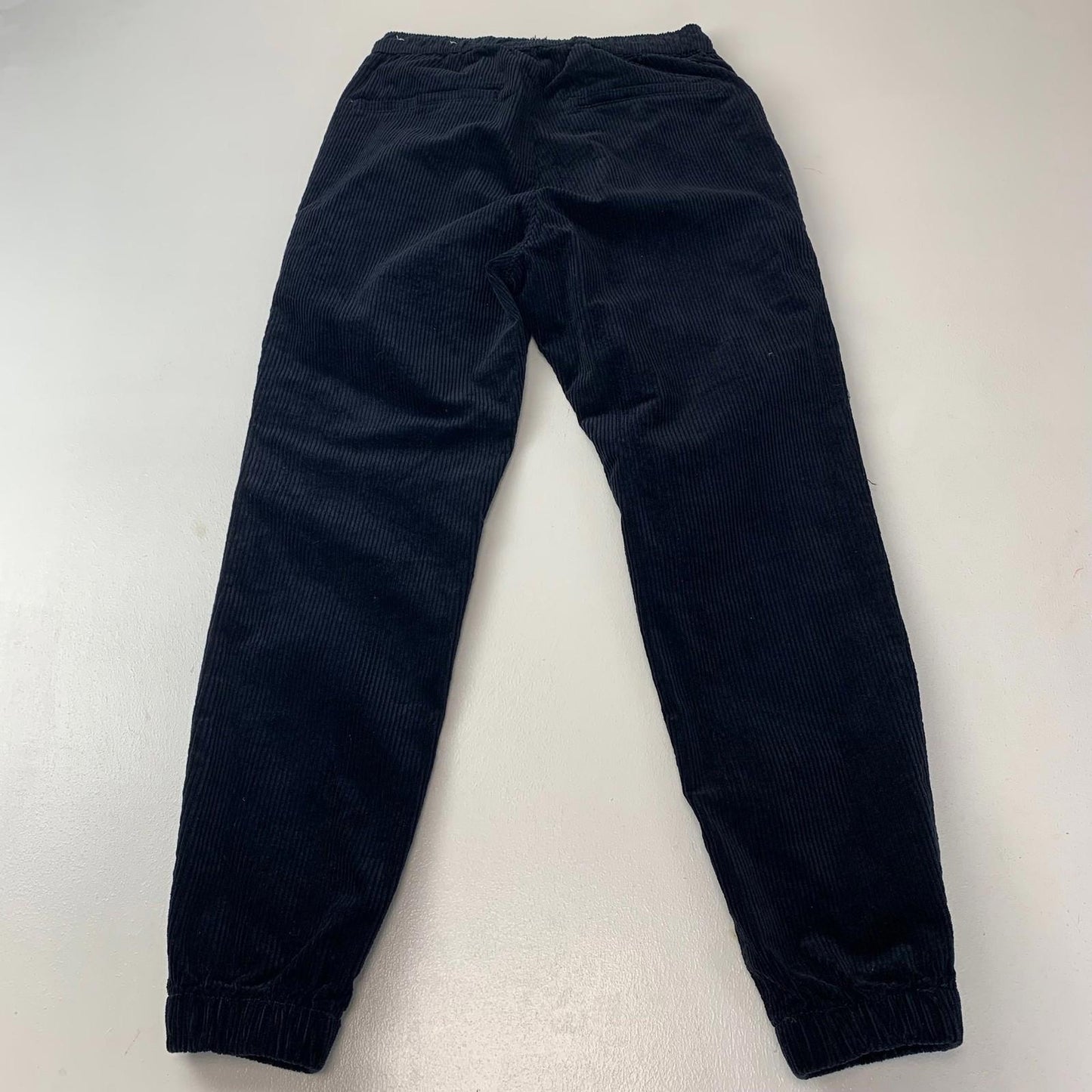 American Eagle Jogger Trousers Corduroy Elasticated Waistband Navy Mens XS