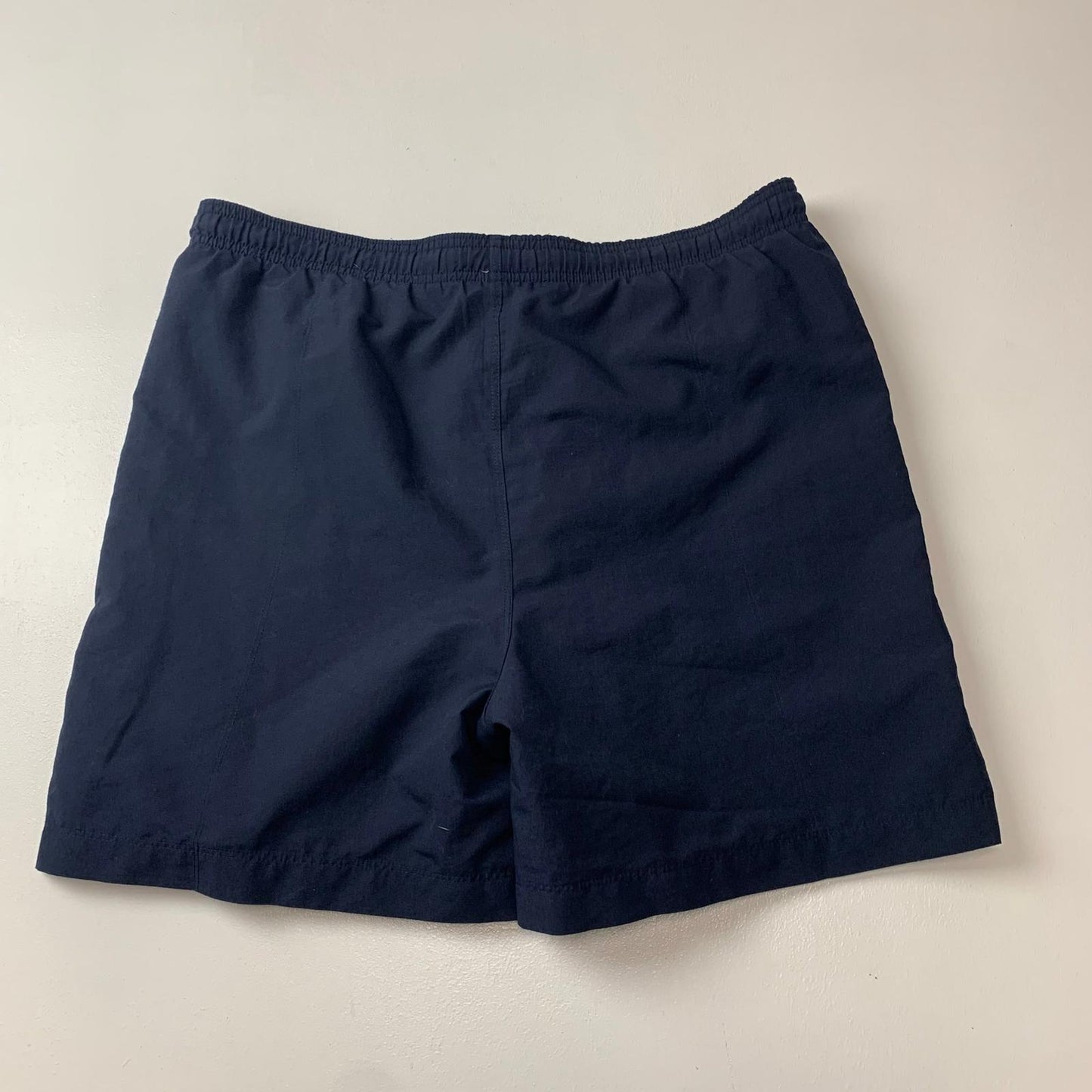 REEBOK Athletic Shorts Drawstring Navy Blue Mens S