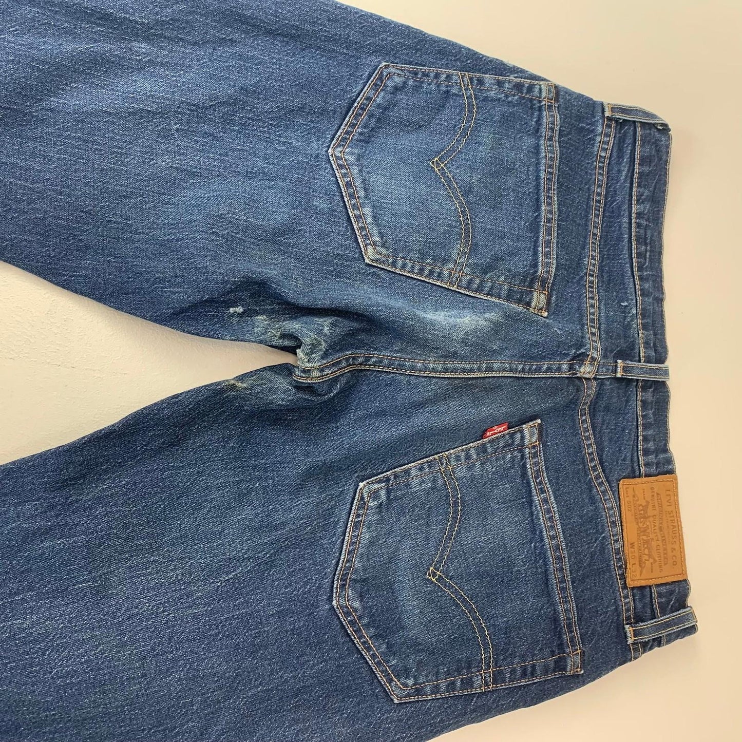 Levi's 502 Tapered Jeans Blue Denim Classic Style Mens W30 L32