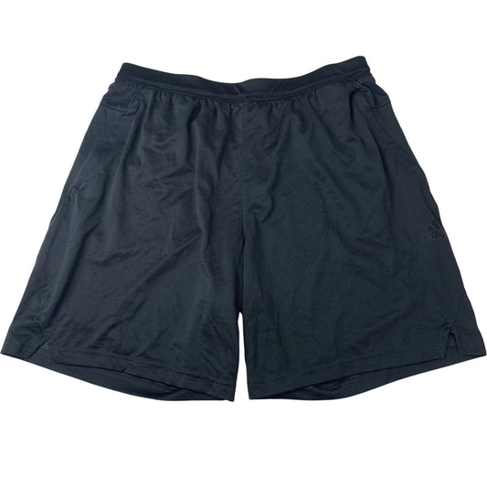 ADIDAS Active Shorts Mesh Athletic Breathable Black Mens XL