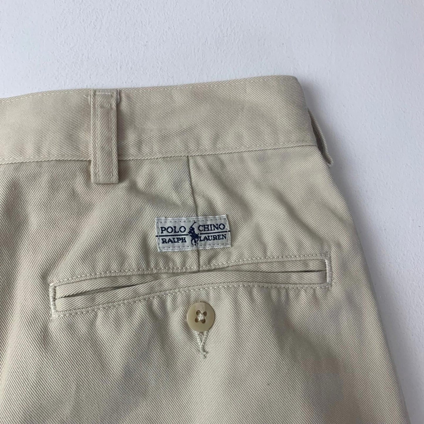 Polo Ralph Lauren Tyler Chino Shorts Beige Casual Classic Fit Mens 38