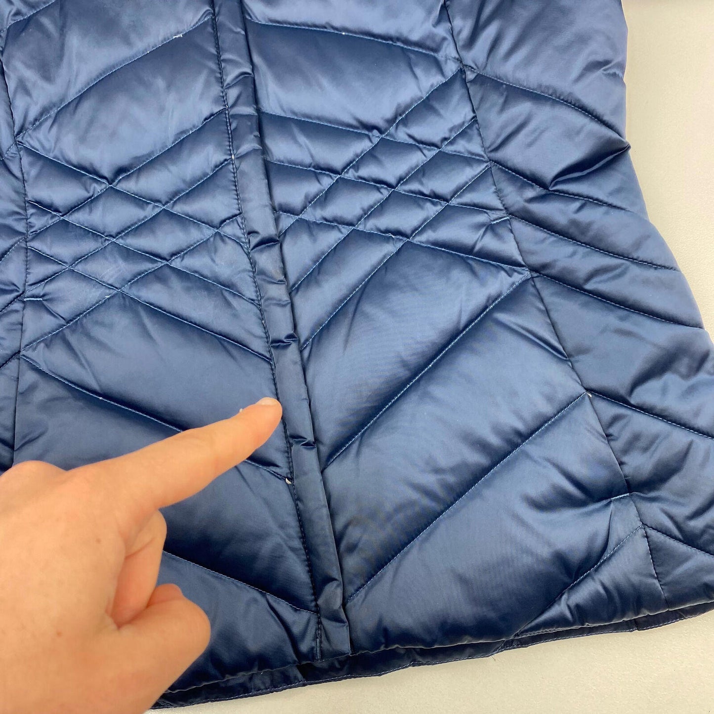 Women’s THE NORTH FACE Blue 550 Down Puffer Jacket , Size Medium