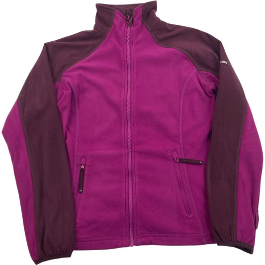 Berghaus Fleece Jacket Full Zip Pink Purple Colourblock Womens UK 8