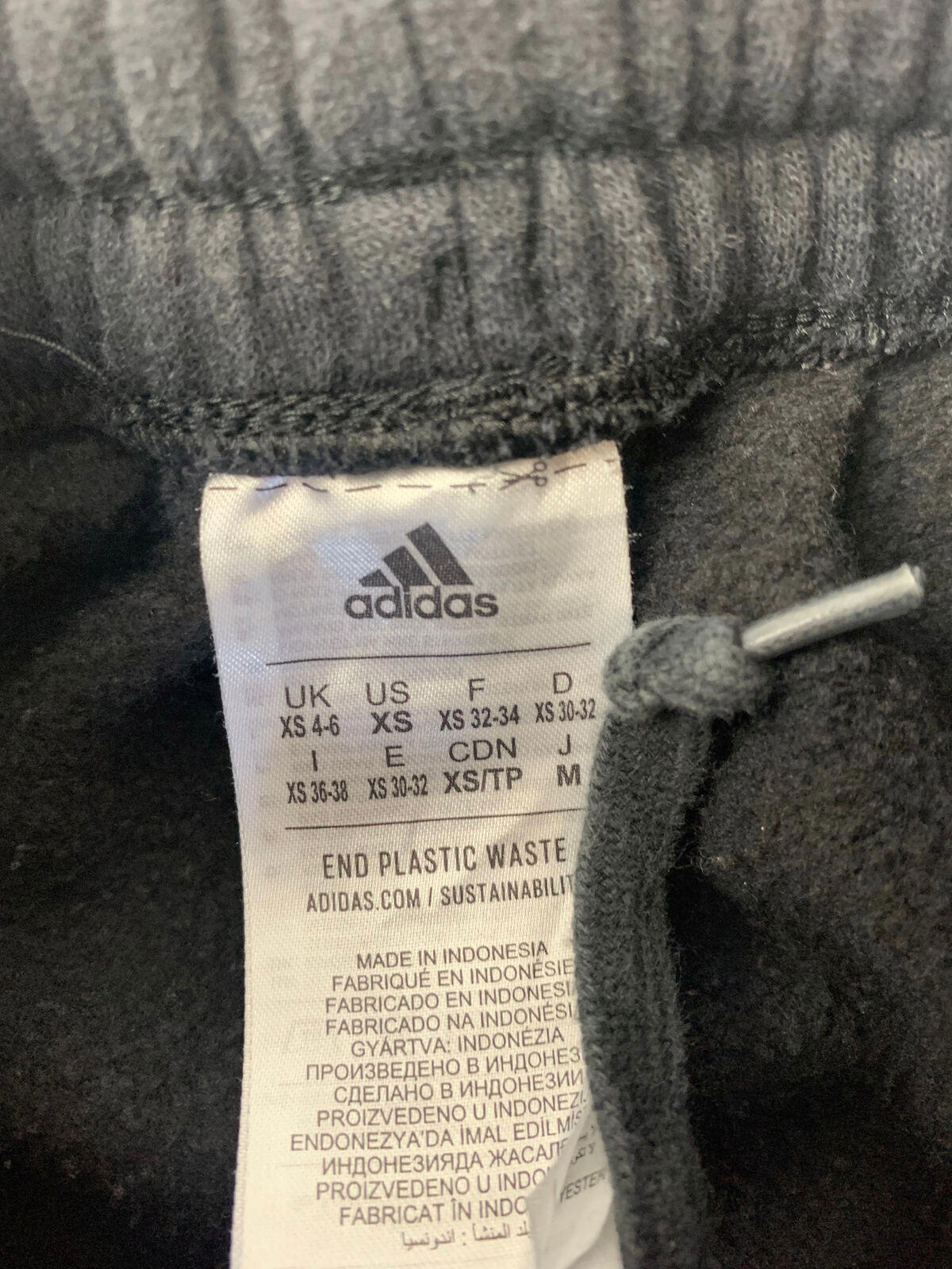 Womens ADIDAS joggers / Black / XS / Uk 4-6 / Baggy Wide Fit / Pleated