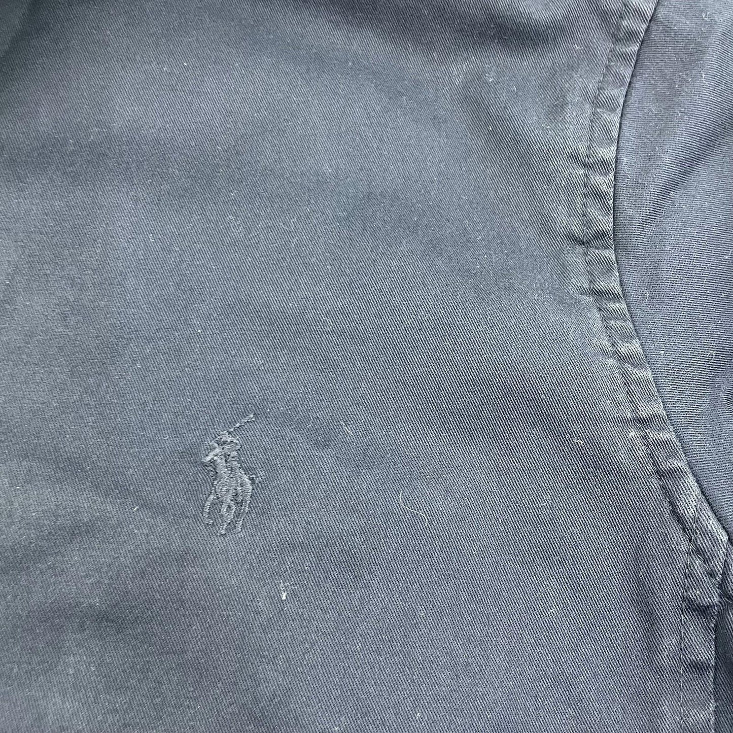 RALPH LAUREN SPORT Jacket Zip Button Blue Embroidered Logo Women M