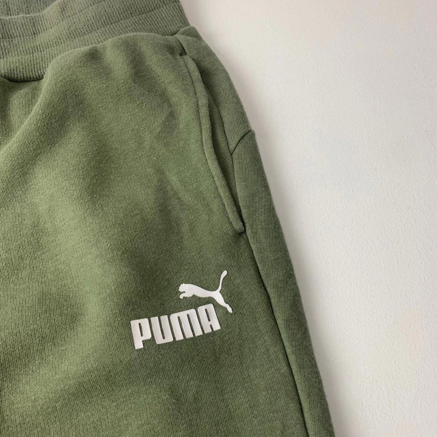 PUMA Jogger Track Pants Elastic Waist Green Women UK 14