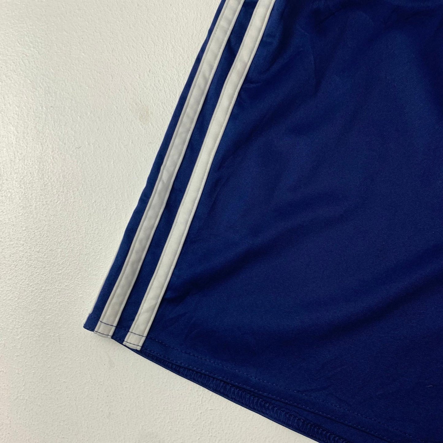 Adidas Climalite Shorts Blue Three Stripe Design Womens UK 8-10