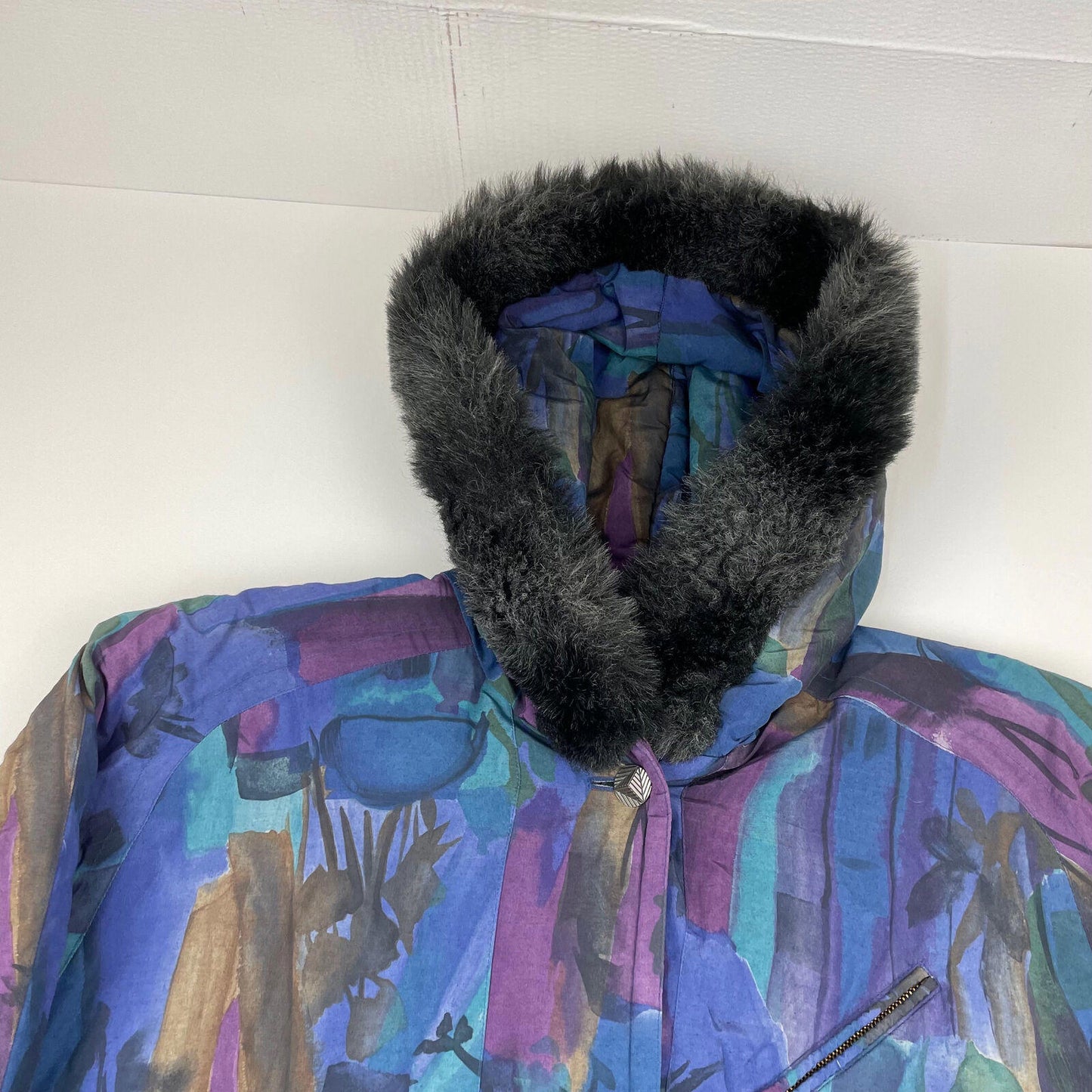 Women’s Vintage Funky Print Pattern Jacket , Size UK 14