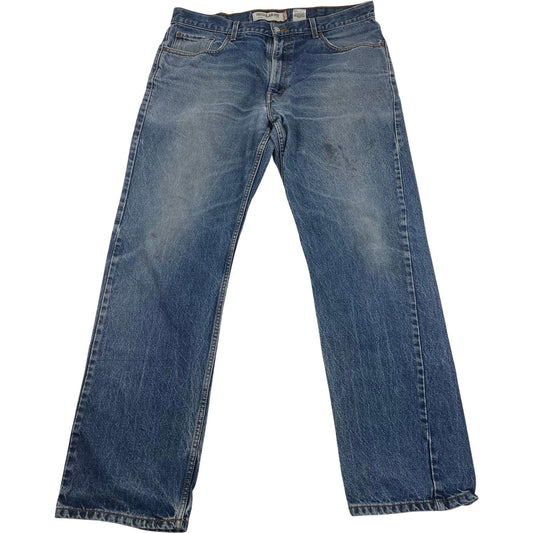 Levi's 505 Jeans Regular Fit Straight Leg Blue Denim Mens W38 L34