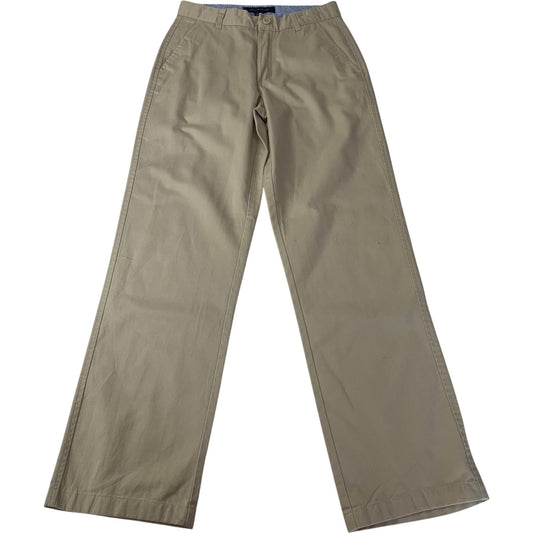 Tommy Hilfiger Boys Trousers Beige Slim Fit Button Fly Casual Style Size 18yr