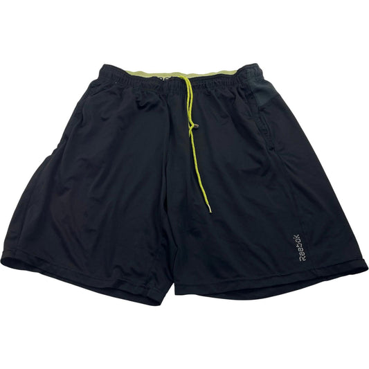 Reebok Athletic Shorts Drawstring Black Men's Size L