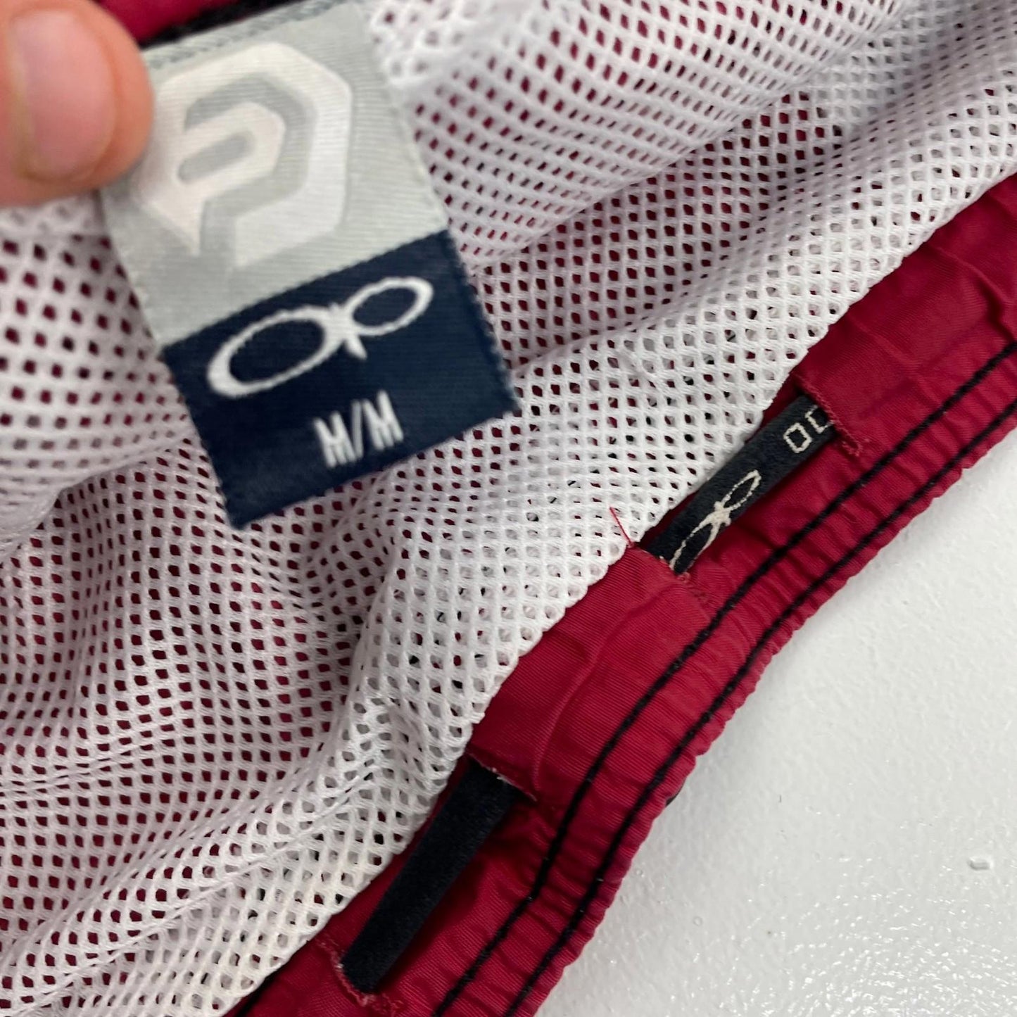 OP Swim Shorts Elastic Waist Casual Red Mens M