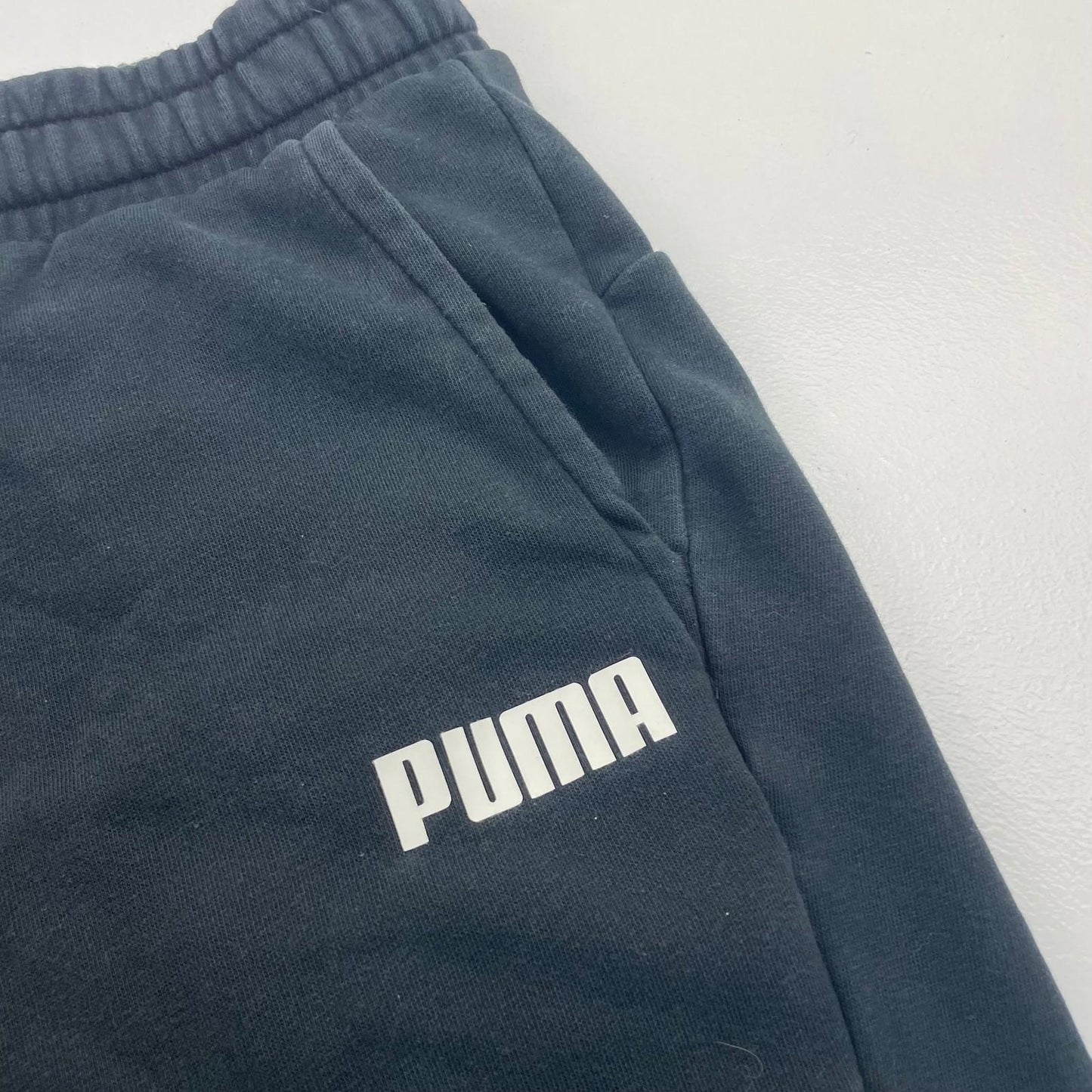 Puma Shorts Elastic Waist Casual Black Mens XL