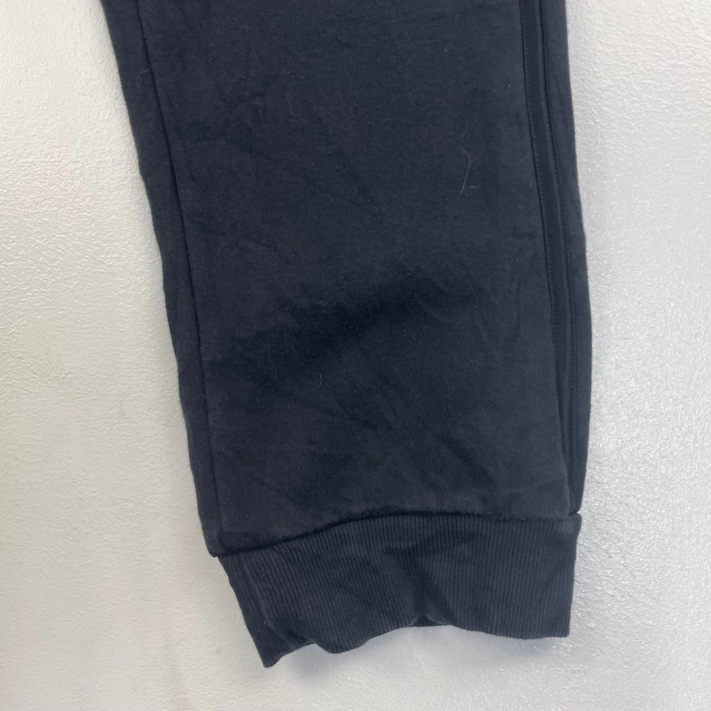 Adidas Jogger Sweatpants Elastic Waist Black Mens Large