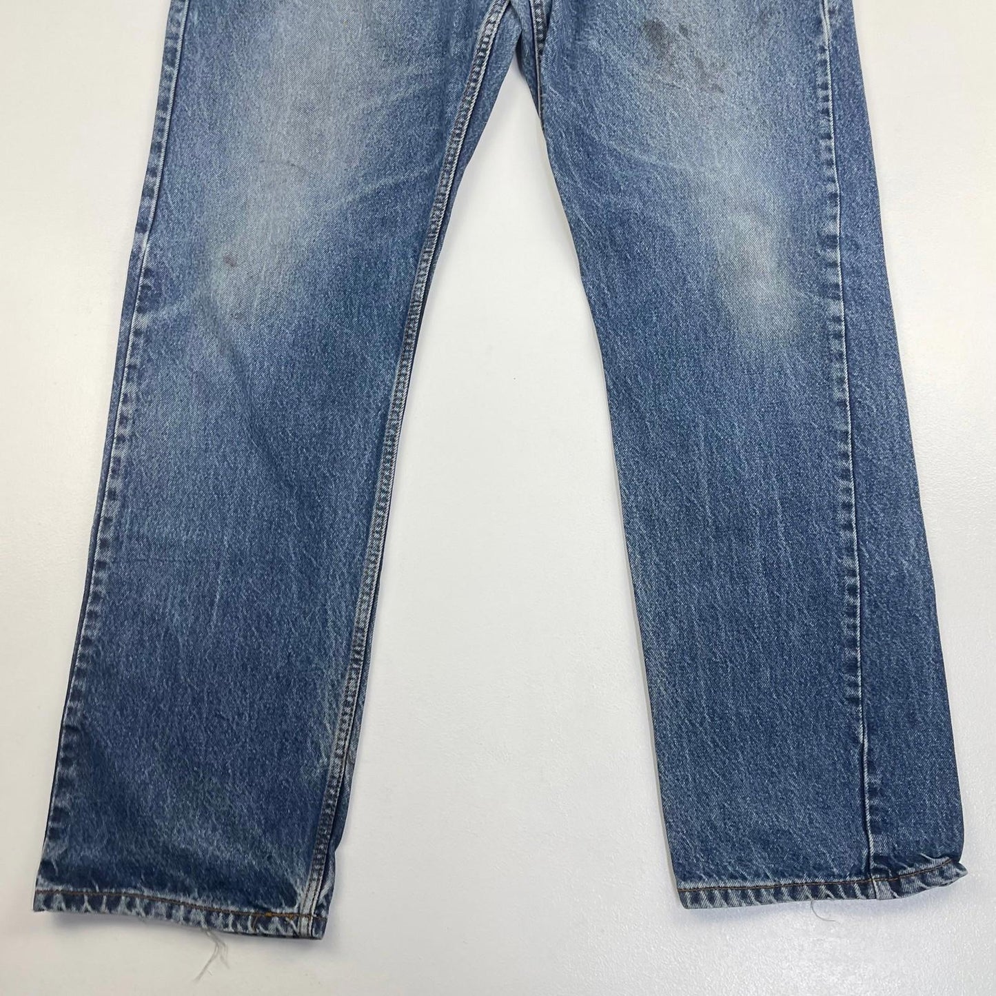 Levi's 505 Jeans Regular Fit Straight Leg Blue Denim Mens W38 L34