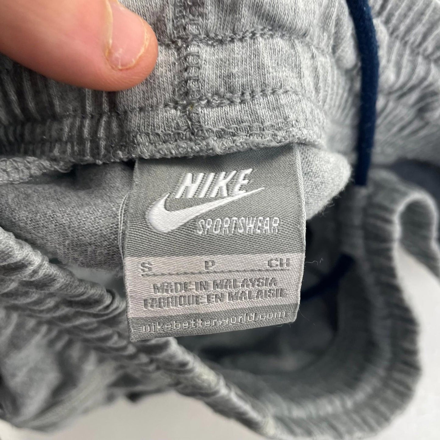 Nike Sportswear Athletic Shorts Elastic Waist Grey Mens S