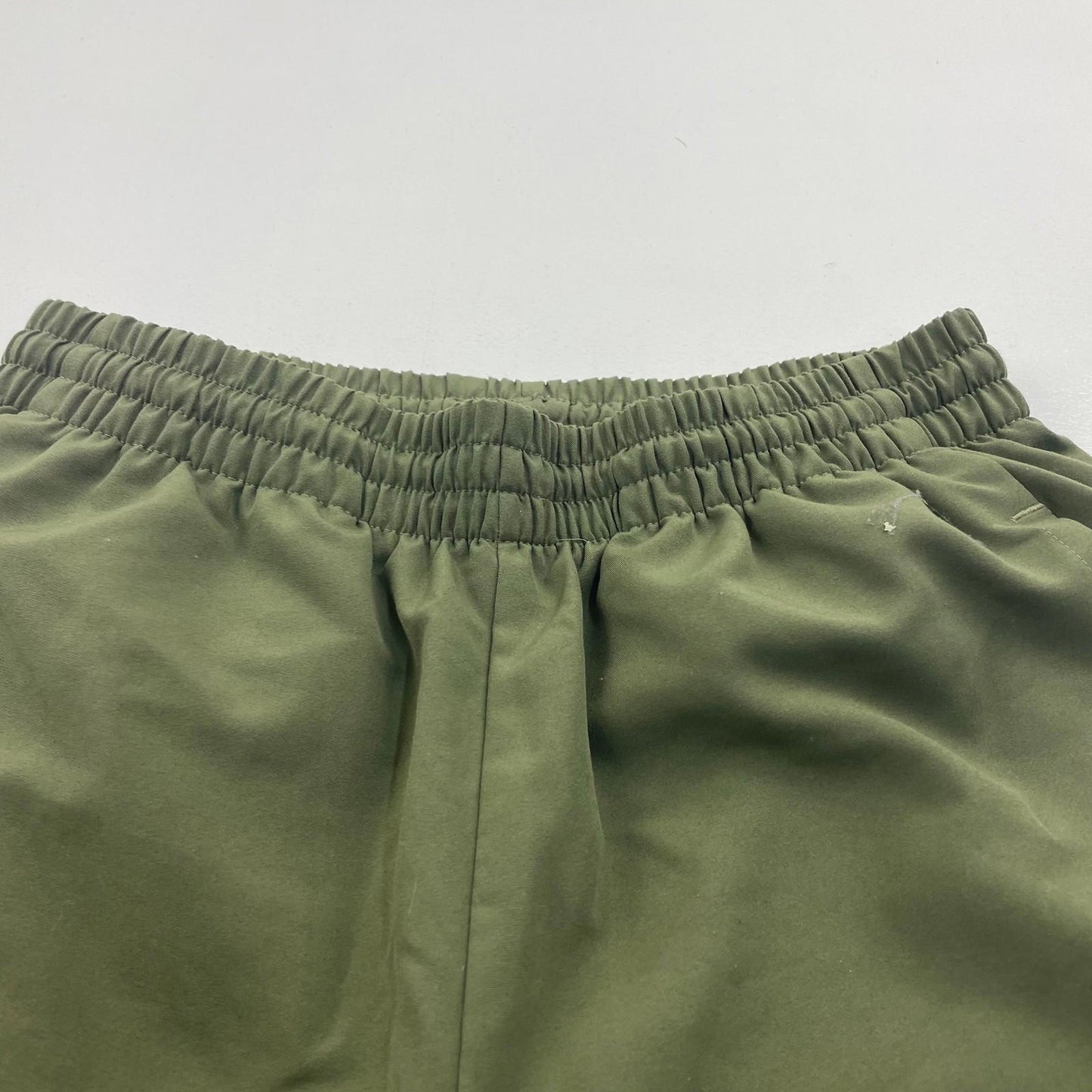 Adidas Boys Activewear Shorts Olive Green Striped UK 11-12Y