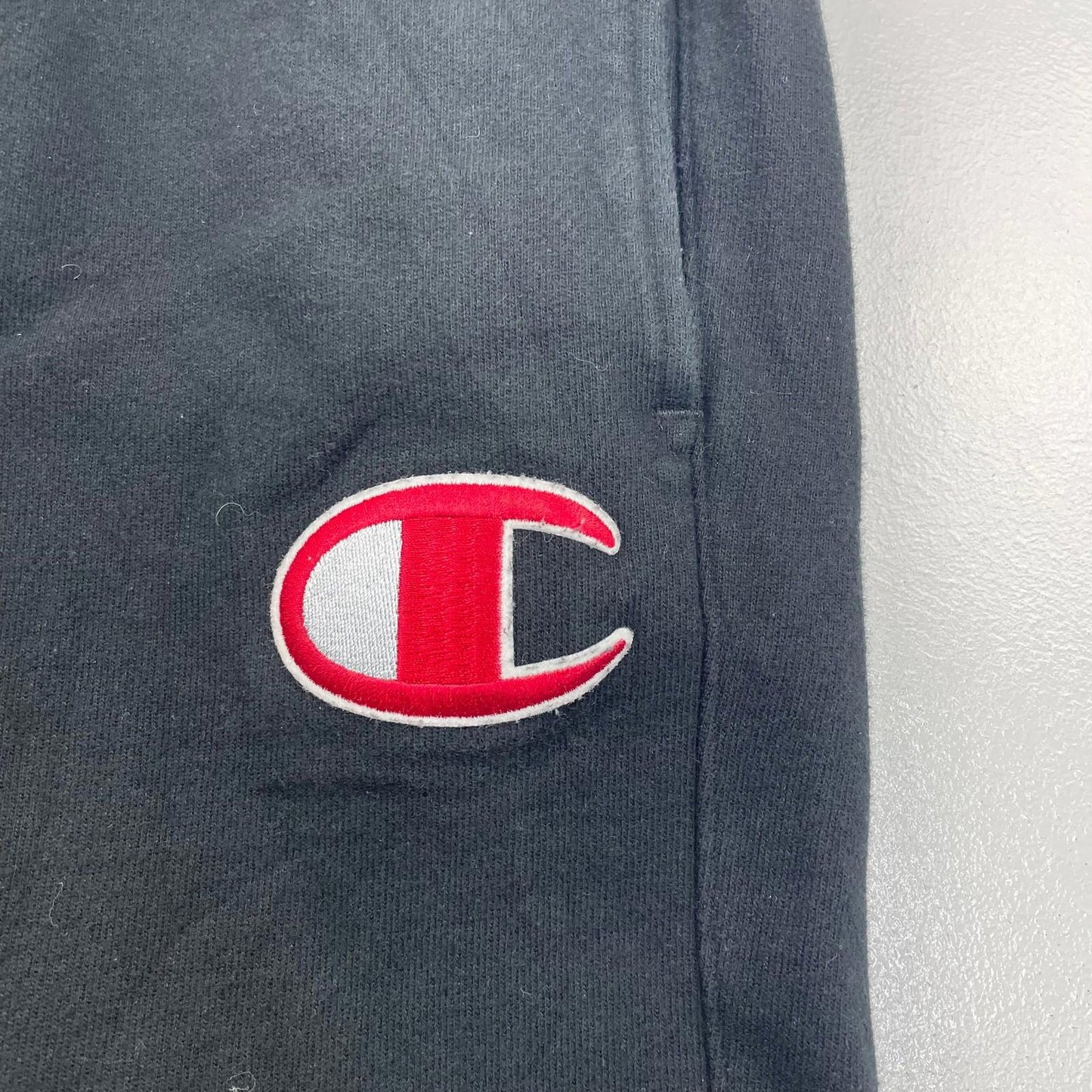 CHAMPION Reverse Weave Joggers Elastic Waist Black Mens Medium