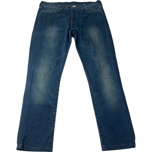 Levi Strauss & Co. Straight Jeans Washed Blue Denim Womens UK 12