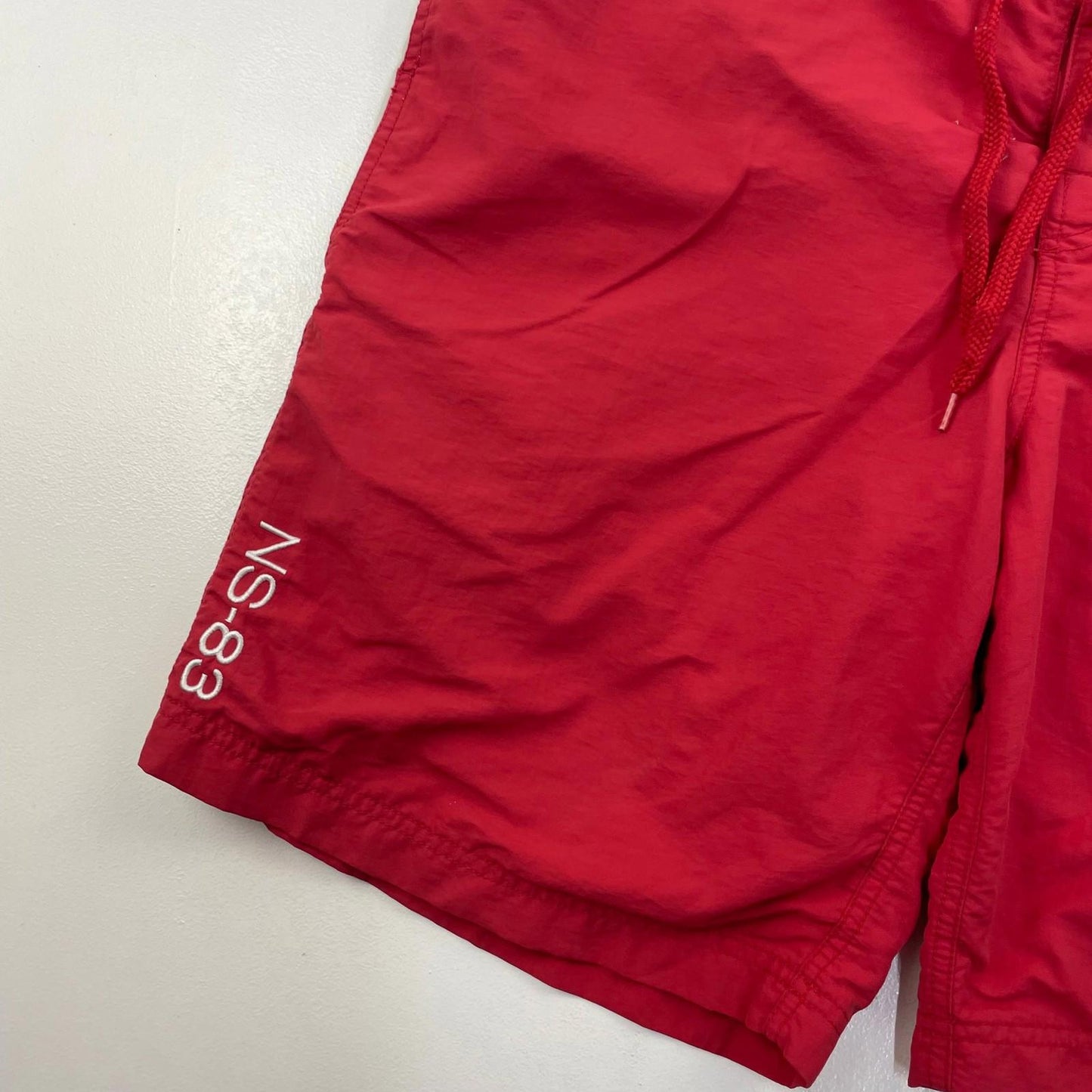 Nautica NS-83 Board Shorts Red White Blue Men's Swimwear Size W36
