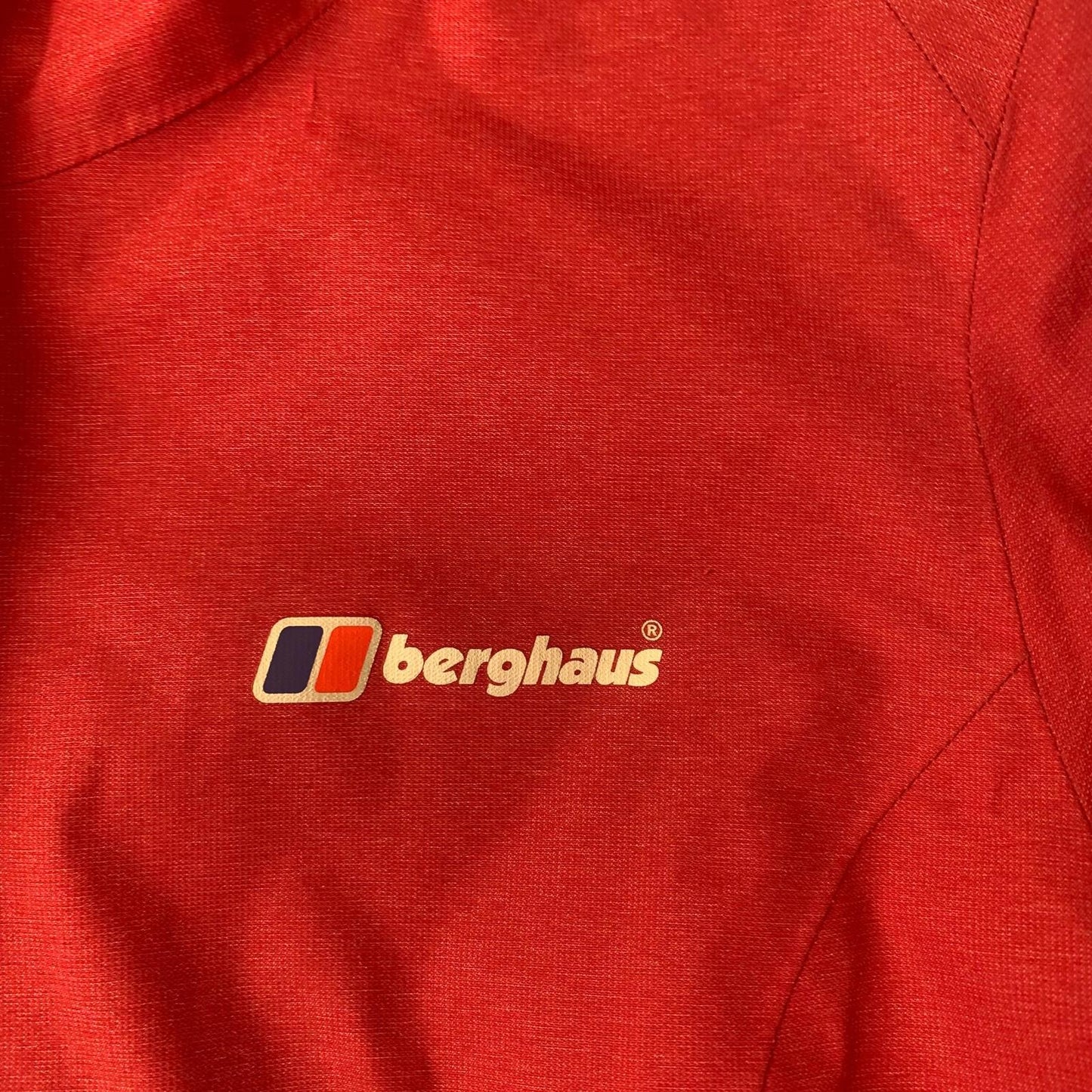 Berghaus Hydroshell Waterproof Jacket Outdoor Hiking Red Womens UK 10