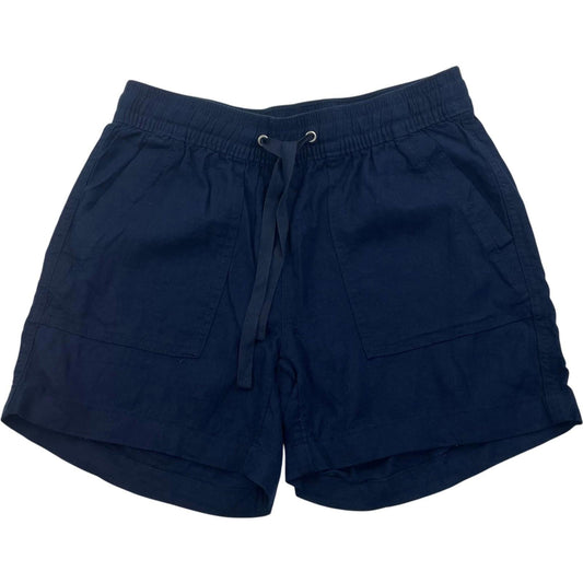 Nautica Shorts Casual Linen Blend Navy Blue Women's XS