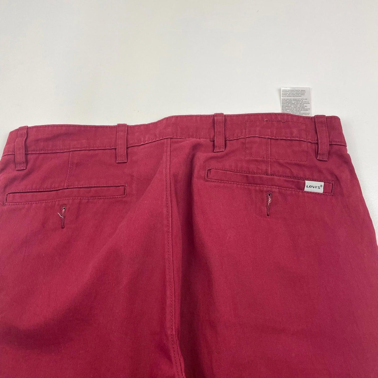 LEVI'S Chino Trousers Casual Straight Red Mens W33 L32