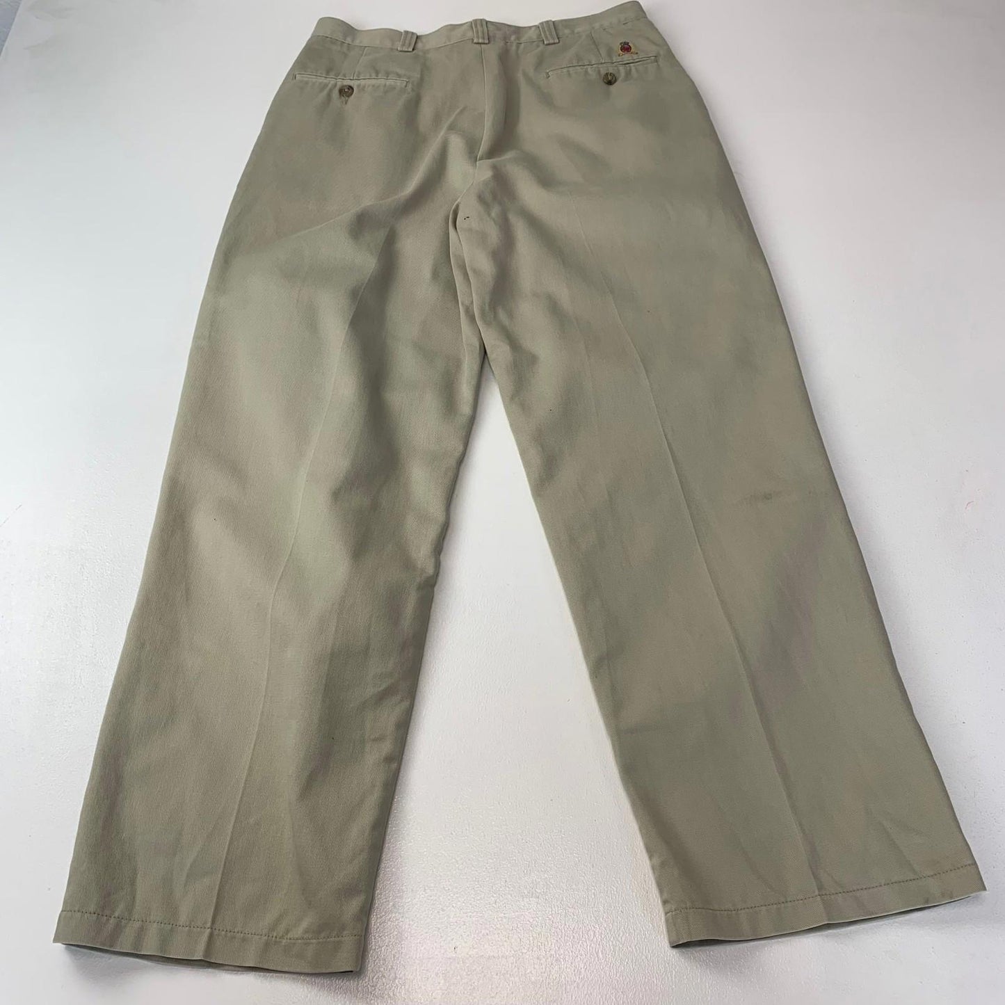 Tommy Hilfiger Trousers Pleated Classic Beige Mens 32