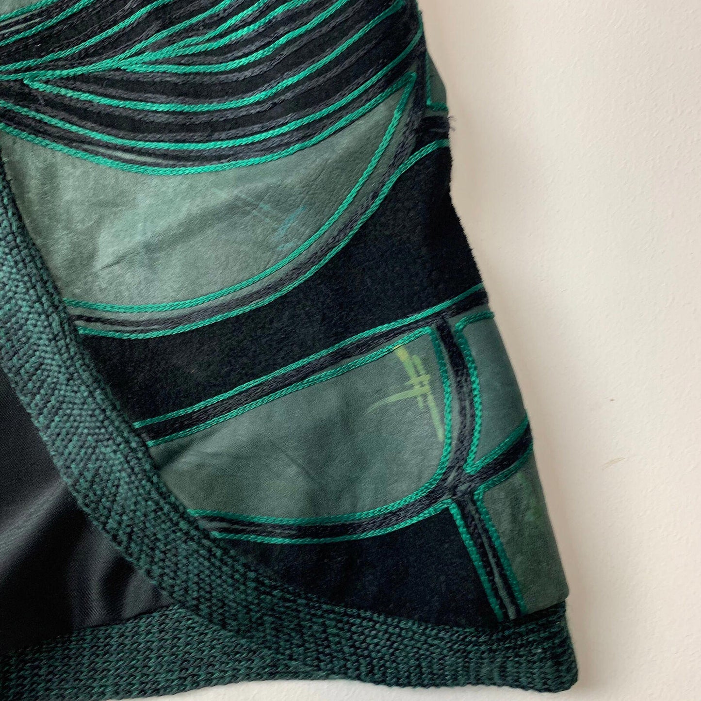 Women’s Vintage CHARISMA Suede Waistcoat / Jacket / Green / L-XL