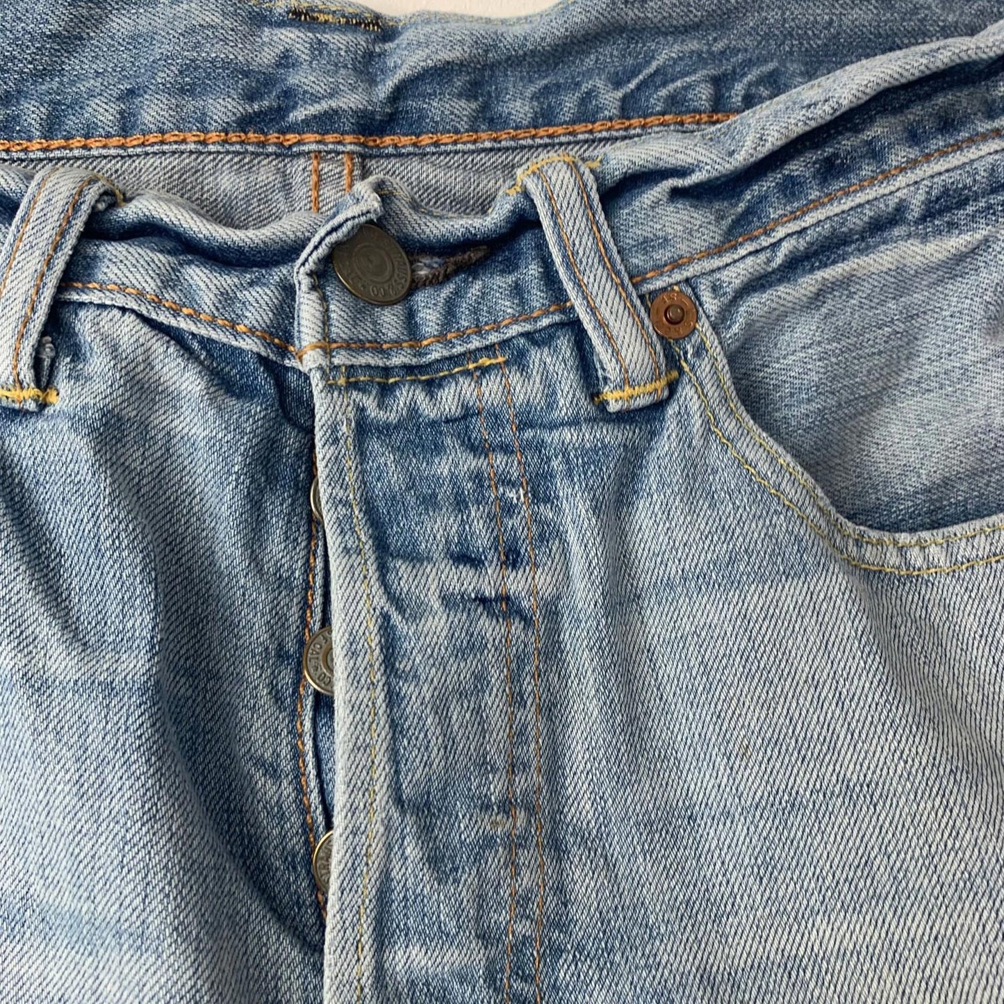 Levi's 501 Denim Shorts Hemmed Blue  Mens W31