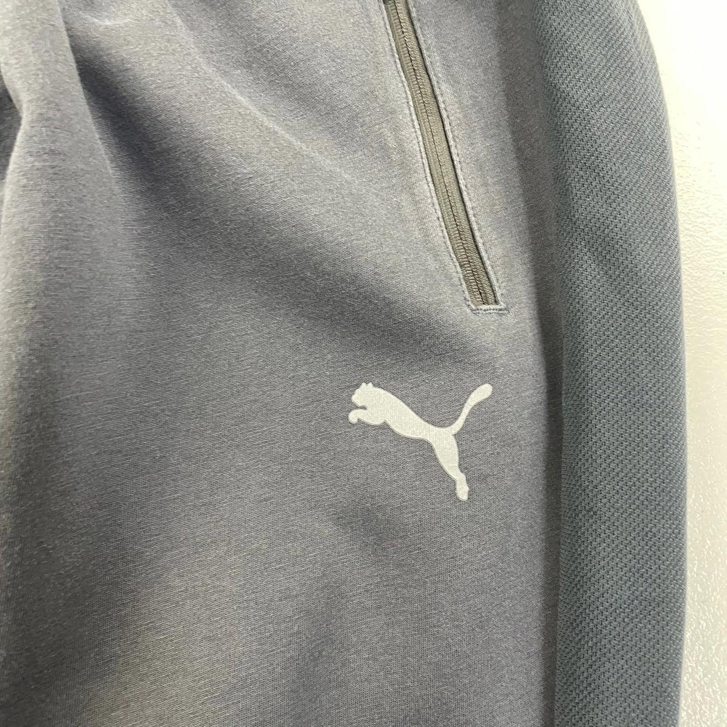 Puma Arsenal Joggers Elastic Waist Grey Logo Size Medium