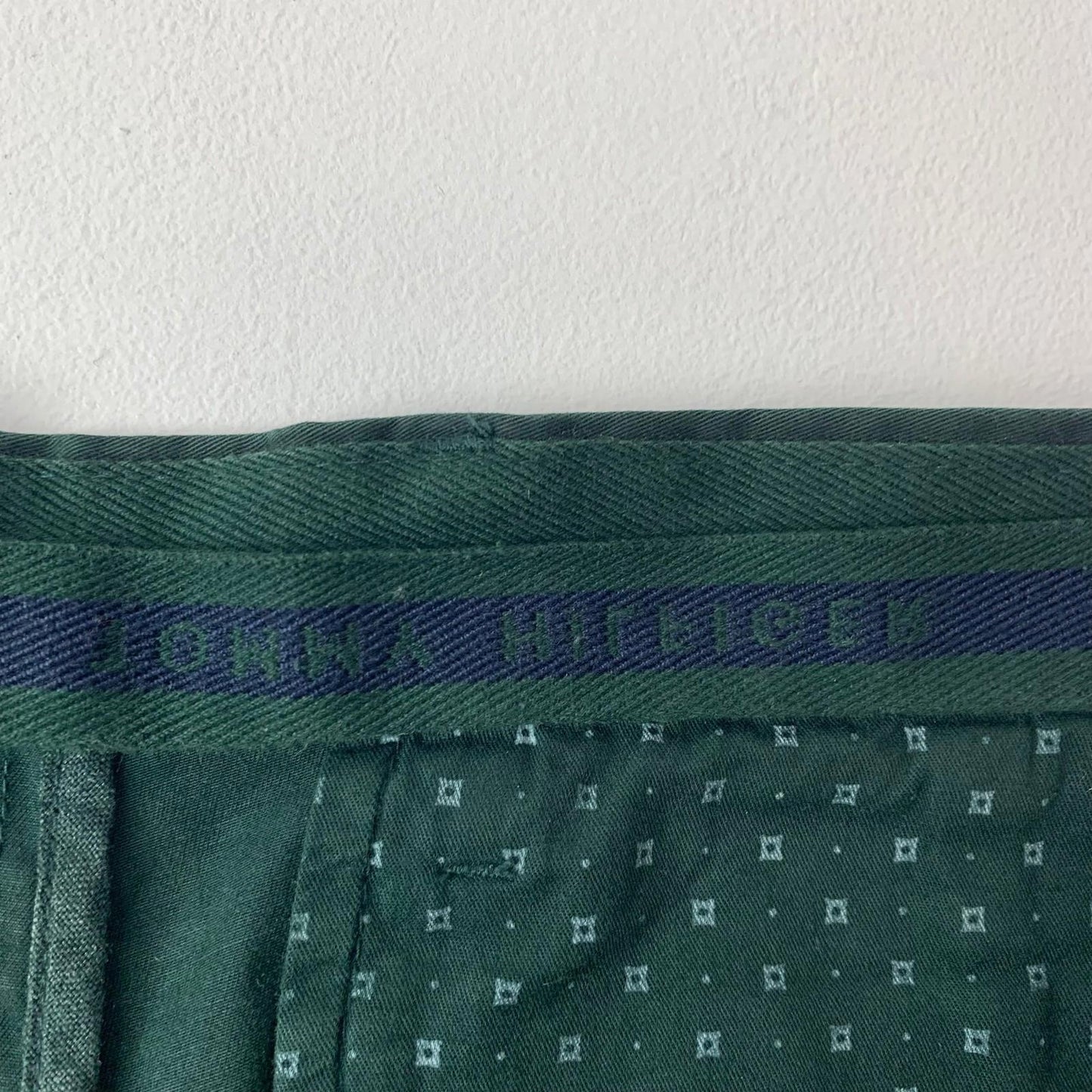 Tommy Hilfiger Denton Chino Straight Trousers Dark Green Mens W34 L27