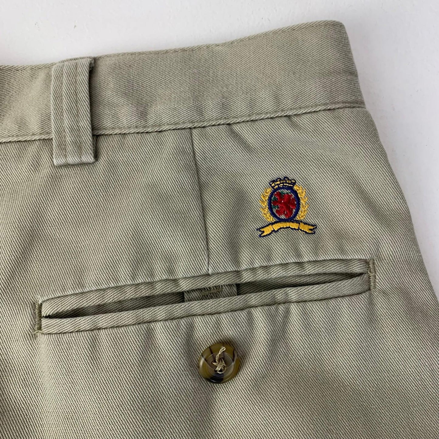 Tommy Hilfiger Trousers Pleated Classic Beige Mens 32