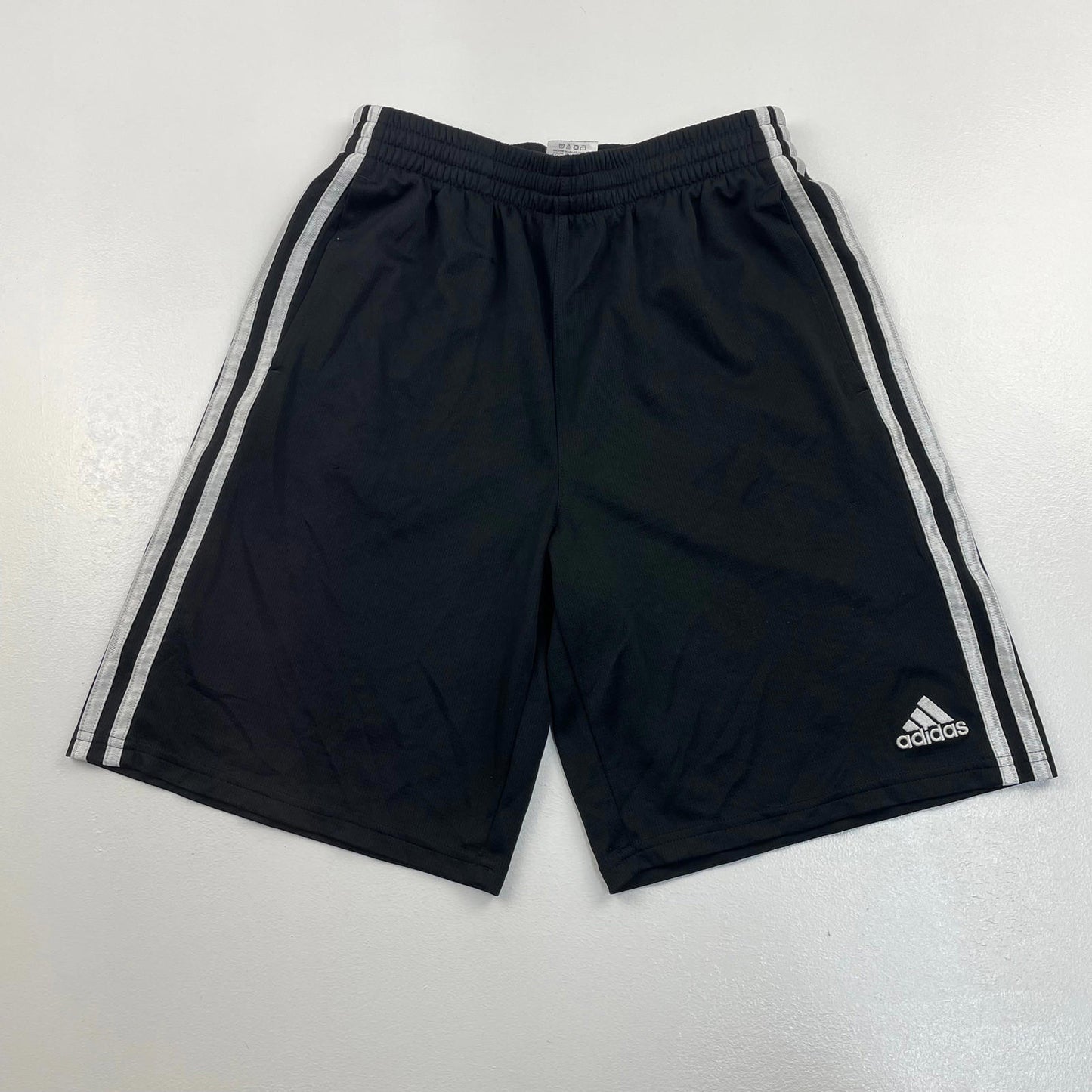 Boys Youth ADIDAS Black Sports Athletic Shorts , Size Youth L