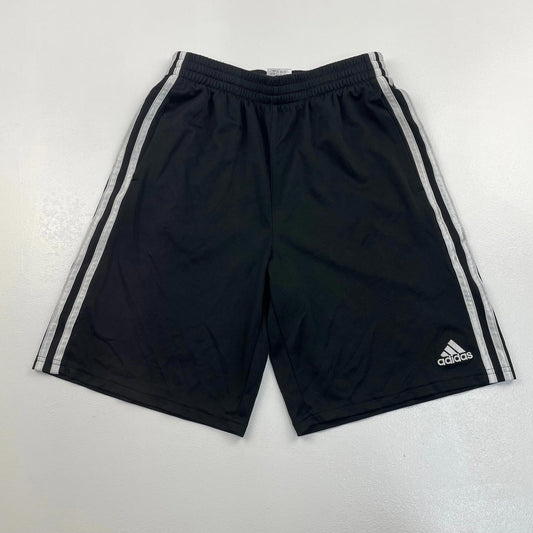 Boys Youth ADIDAS Black Sports Athletic Shorts , Size Youth L