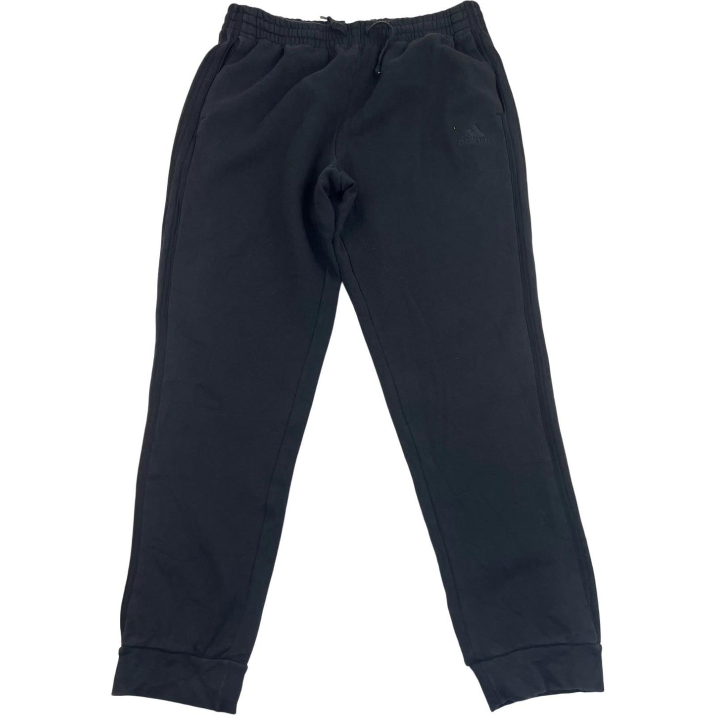 Adidas Jogger Sweatpants Elastic Waist Black Mens Large