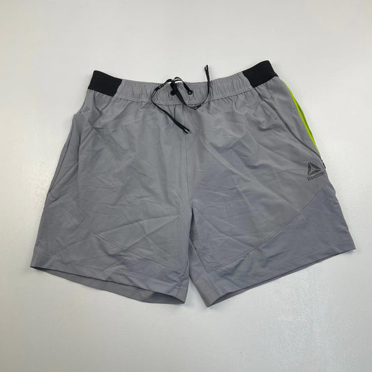 Men’s REEBOK Light Grey Sports Athletic Shorts , Size XL