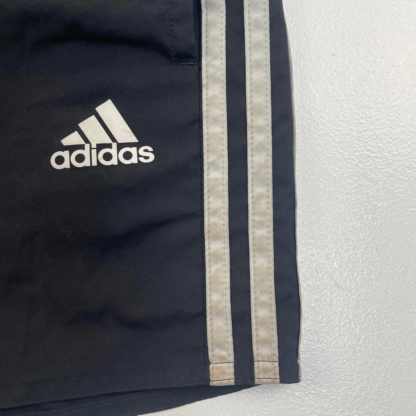 ADIDAS Activewear Shorts Casual Athletic Black Striped Mens UK 38