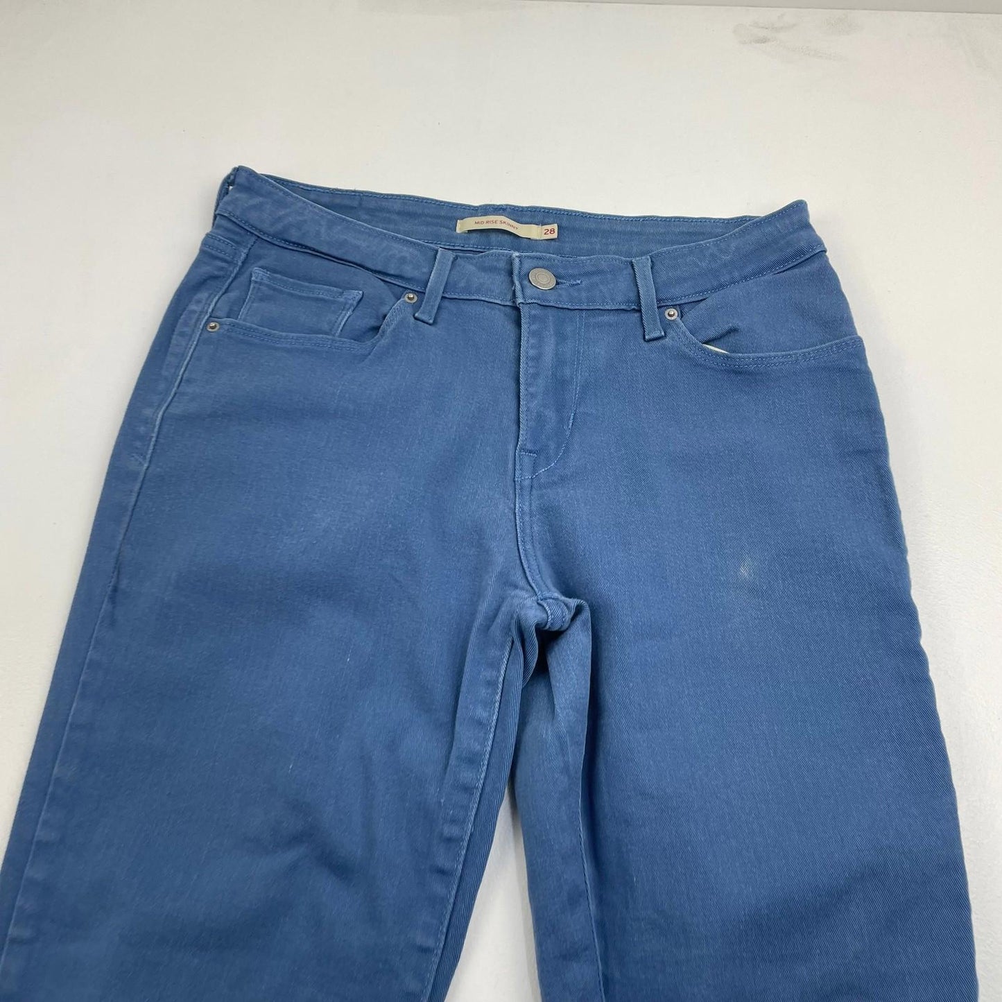 Levi's Mid Rise Skinny Blue Jeans Women's UK 8