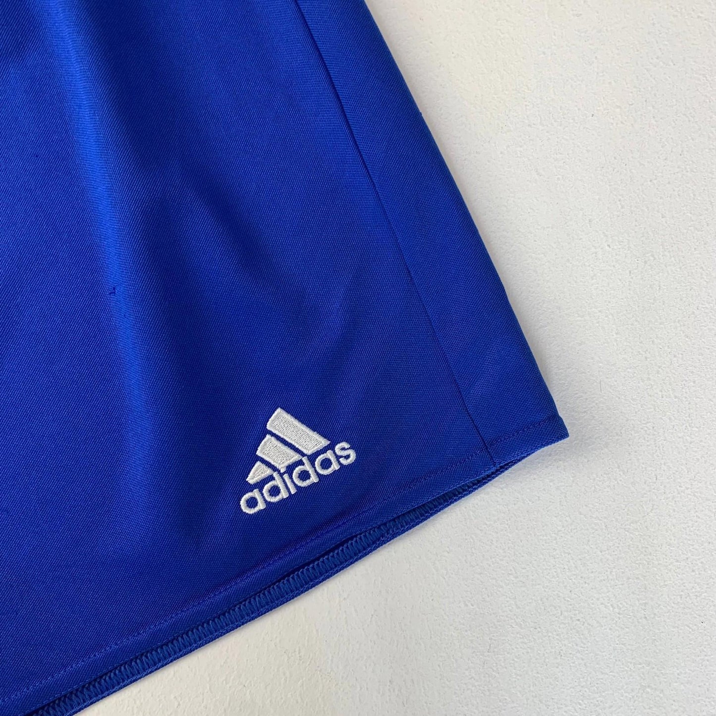 Adidas Climalite Activewear Shorts Blue Graphic Logo Women M