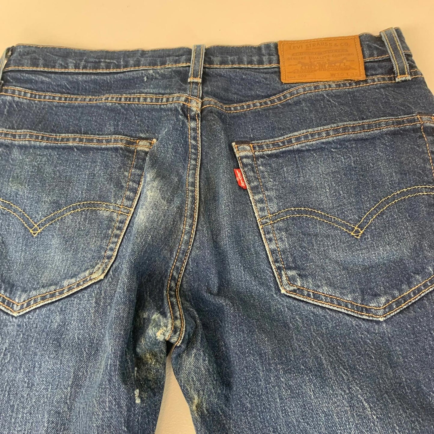 Levi's 502 Tapered Jeans Blue Denim Classic Style Mens W30 L32