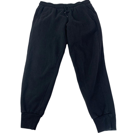 PUMA Jogger Trousers Casual Elastic Waist Black Mens Large