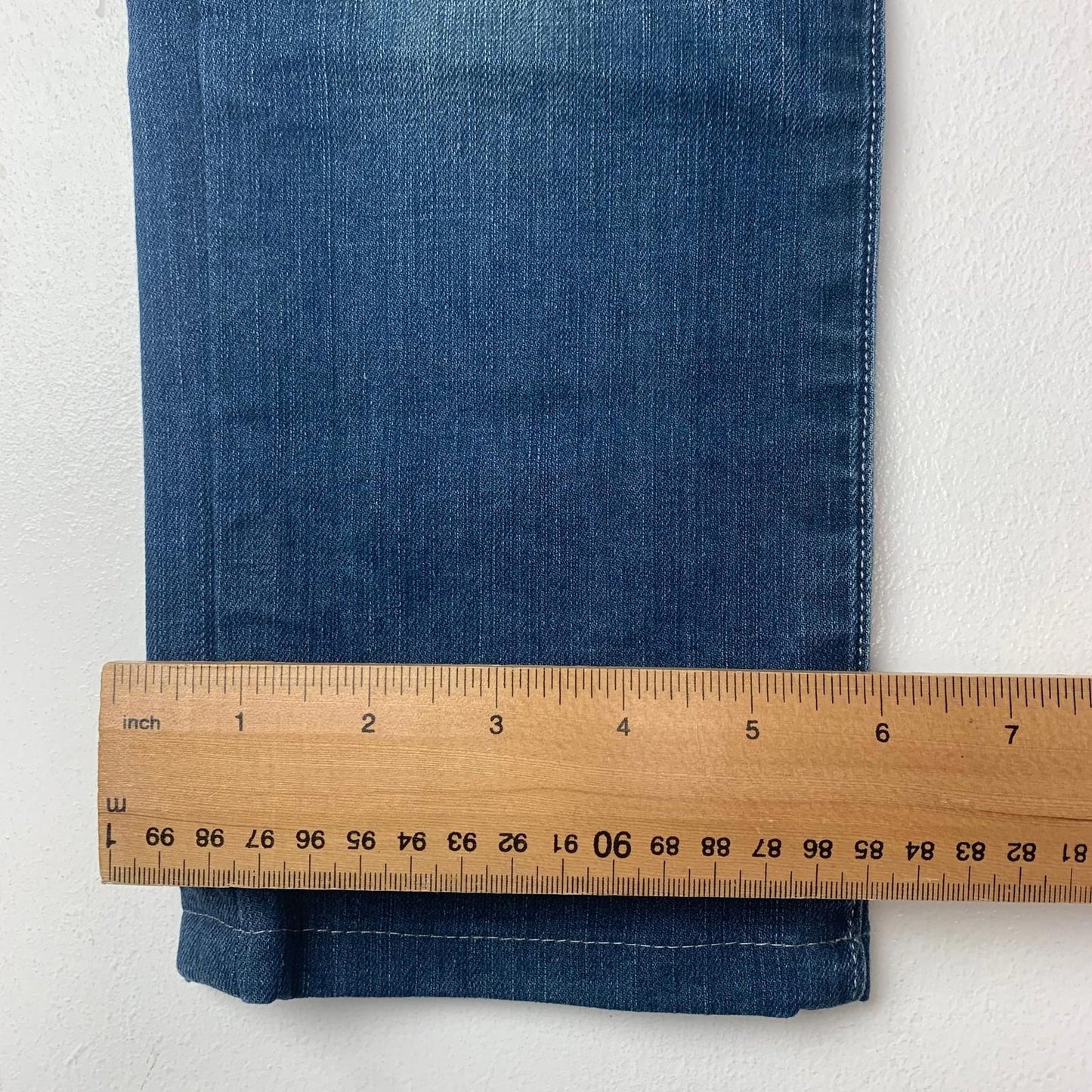 Levi Strauss & Co. Straight Jeans Washed Blue Denim Womens UK 12
