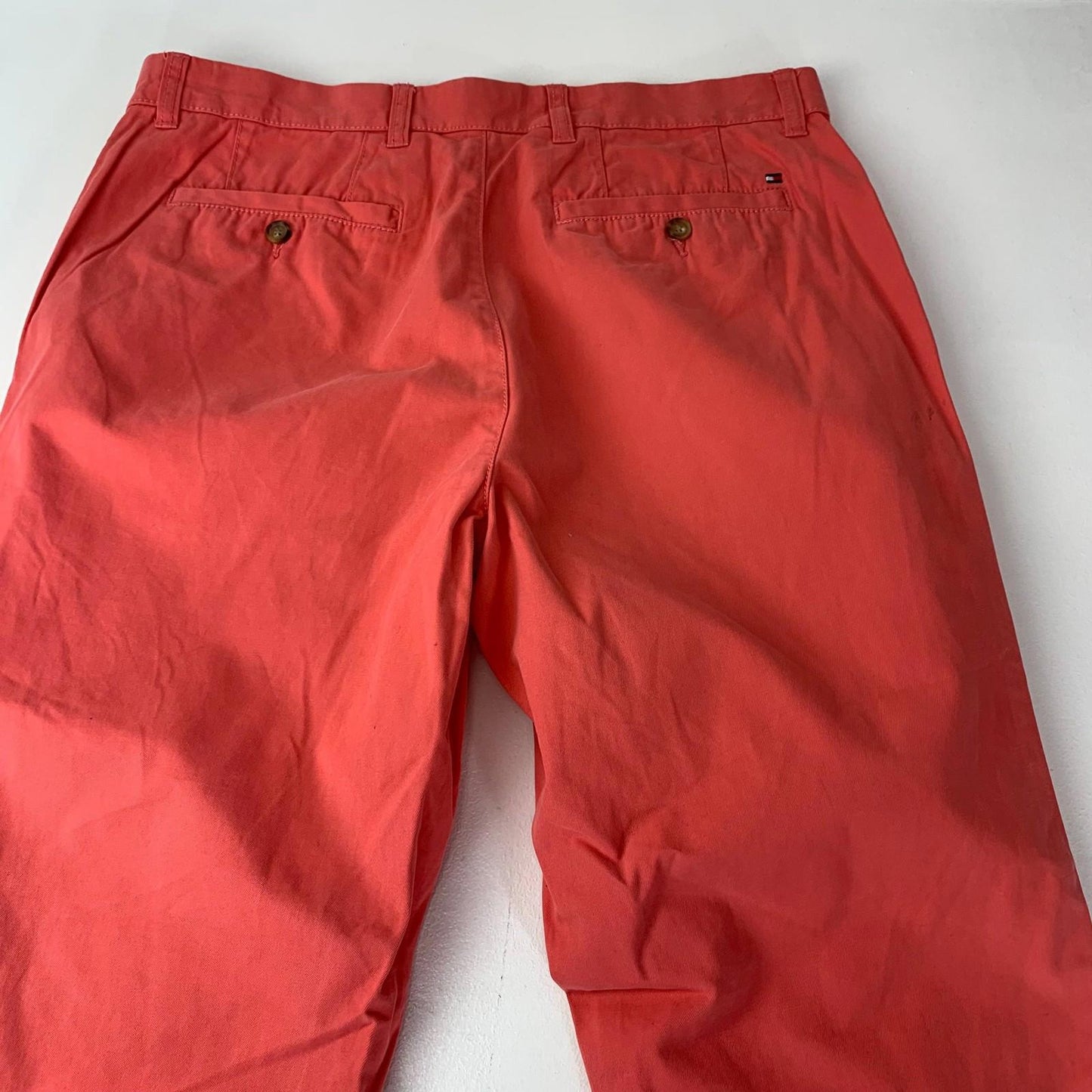 Tommy Hilfiger Slim Fit Trousers Casual Lightweight Pink Mens 34 X 30